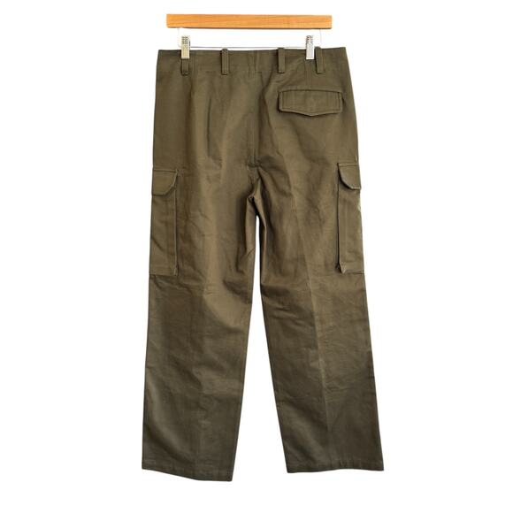 Nili Lotan Yannic Cotton-Twill Cargo Pants Olive Green Size 6 NWOT - Picture 4 of 11